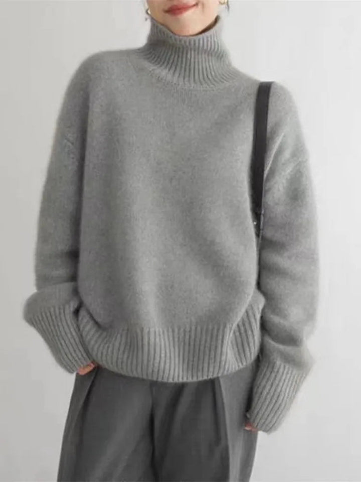 Milena - Bequemer gestrickter Rollkragenpullover aus weichem Material
