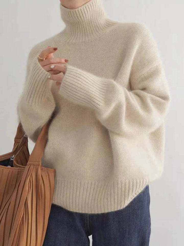 Milena - Bequemer gestrickter Rollkragenpullover aus weichem Material