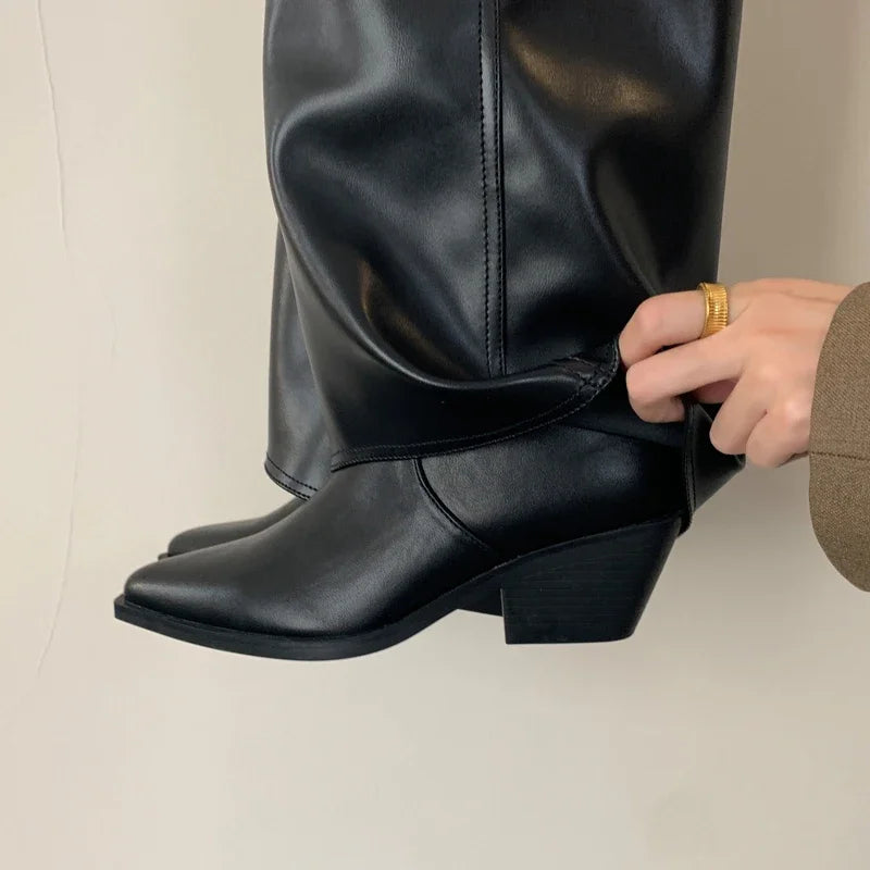 Annie - Spitzer Zehen-Knöchelhohe Stiefel