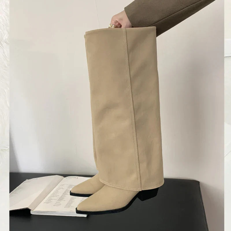 Annie - Spitzer Zehen-Knöchelhohe Stiefel