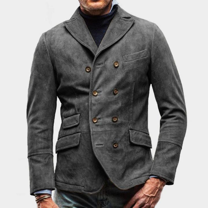 Justin – Stilvoller zweireihiger Blazer für Herren-Freizeitkleidung