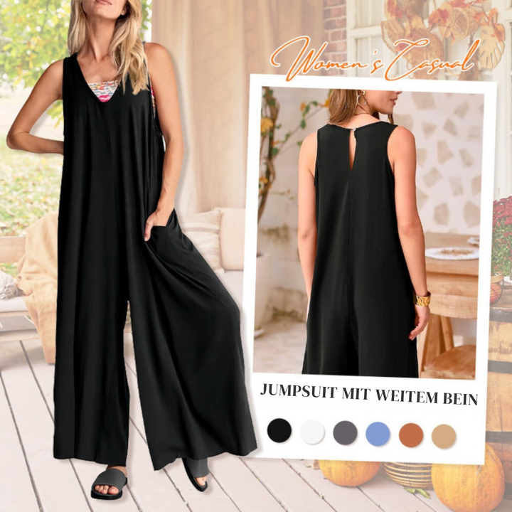 Juliet - Unser klassischer Jumpsuit mit V-Ausschnitt