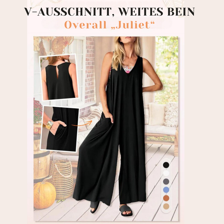 Juliet - Unser klassischer Jumpsuit mit V-Ausschnitt