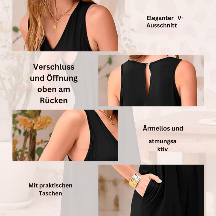 Juliet - Unser klassischer Jumpsuit mit V-Ausschnitt