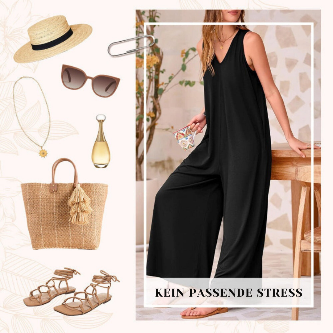 Juliet - Unser klassischer Jumpsuit mit V-Ausschnitt