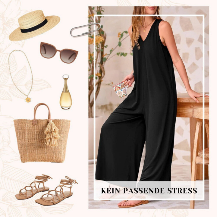 Juliet - Unser klassischer Jumpsuit mit V-Ausschnitt