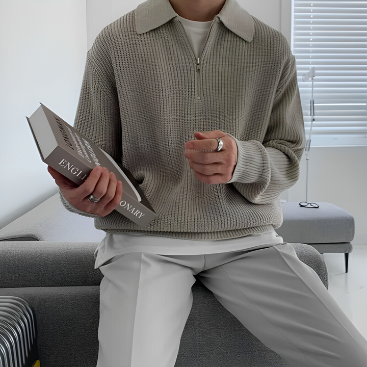 Tristan – Premium-Pullover-Poloshirt für Herren