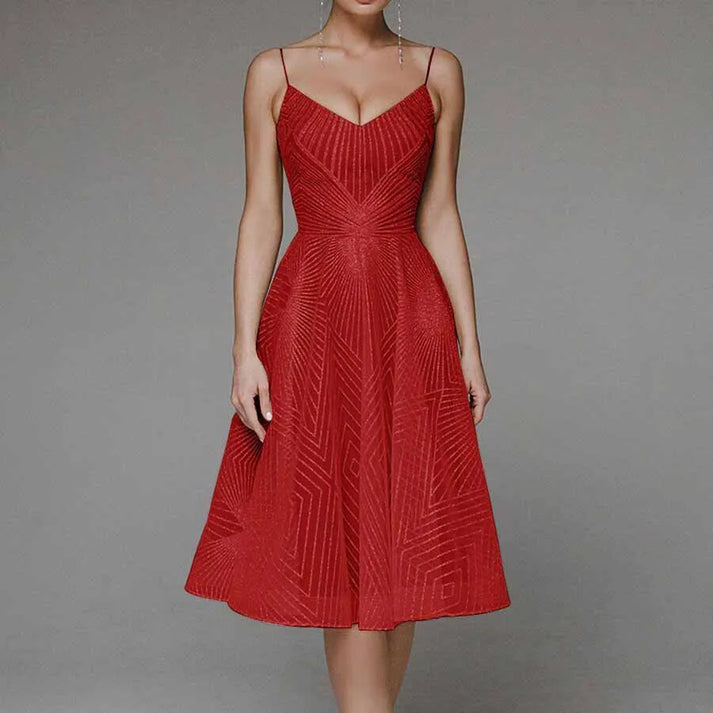 Loren - Elegantes Kleid mit offenem Rücken