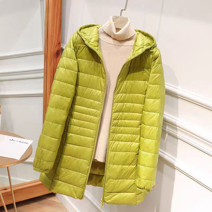 Nathalie – Daunenjacke mit Kapuze für Damen