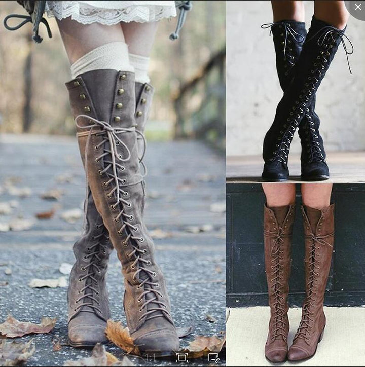 Irine - Mittelalterliche Ritterstiefel für Damen