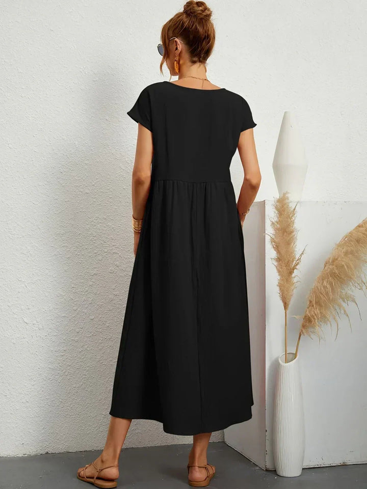 Keira - Leichtes, weiches Baumwollkleid mit Taschen