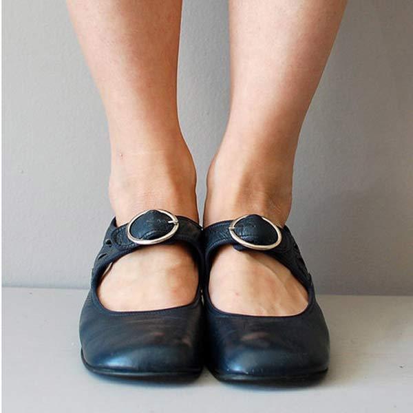 Emma - Klassische Sandalen mit Lederabsatz