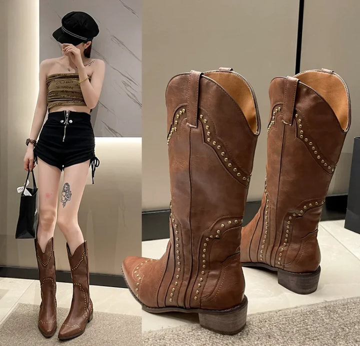Candy - Nieten-Stiefel für Damen