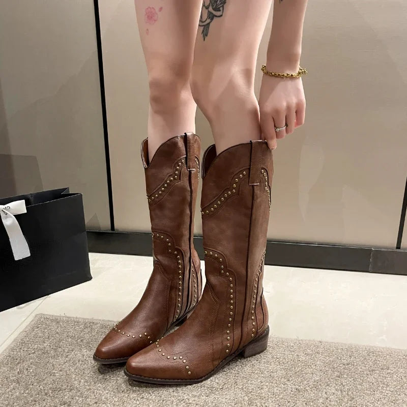 Candy - Nieten-Stiefel für Damen