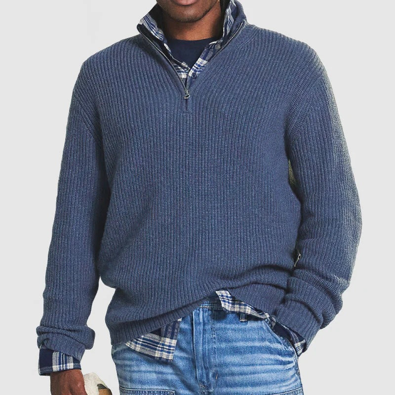 Louis - Der Stilvolle Zip-Pullover für Herren