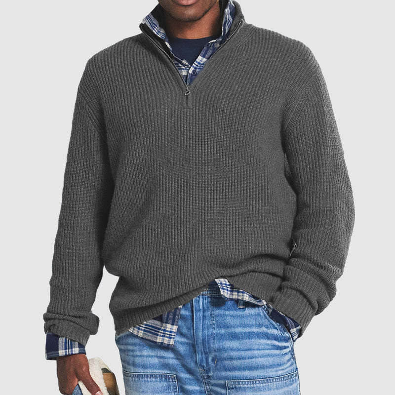 Louis - Der Stilvolle Zip-Pullover für Herren