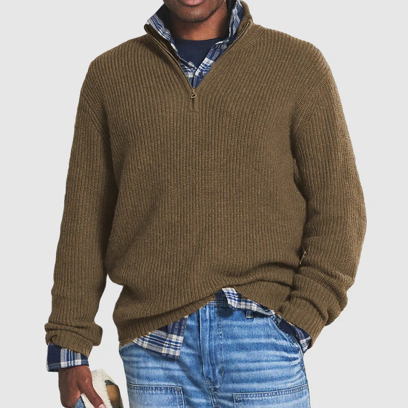Louis - Der Stilvolle Zip-Pullover für Herren
