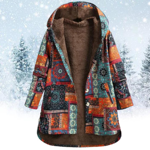 Vicky | Blumenjacke mit Kapuze