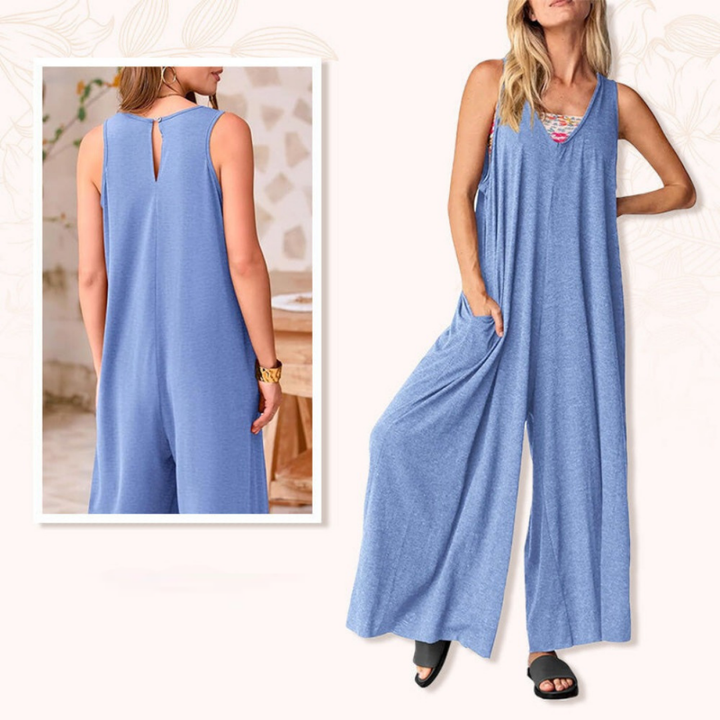 Juliet - Unser klassischer Jumpsuit mit V-Ausschnitt