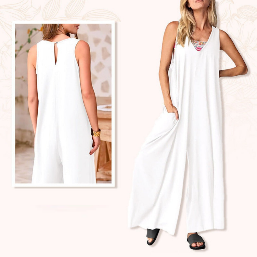 Juliet - Unser klassischer Jumpsuit mit V-Ausschnitt