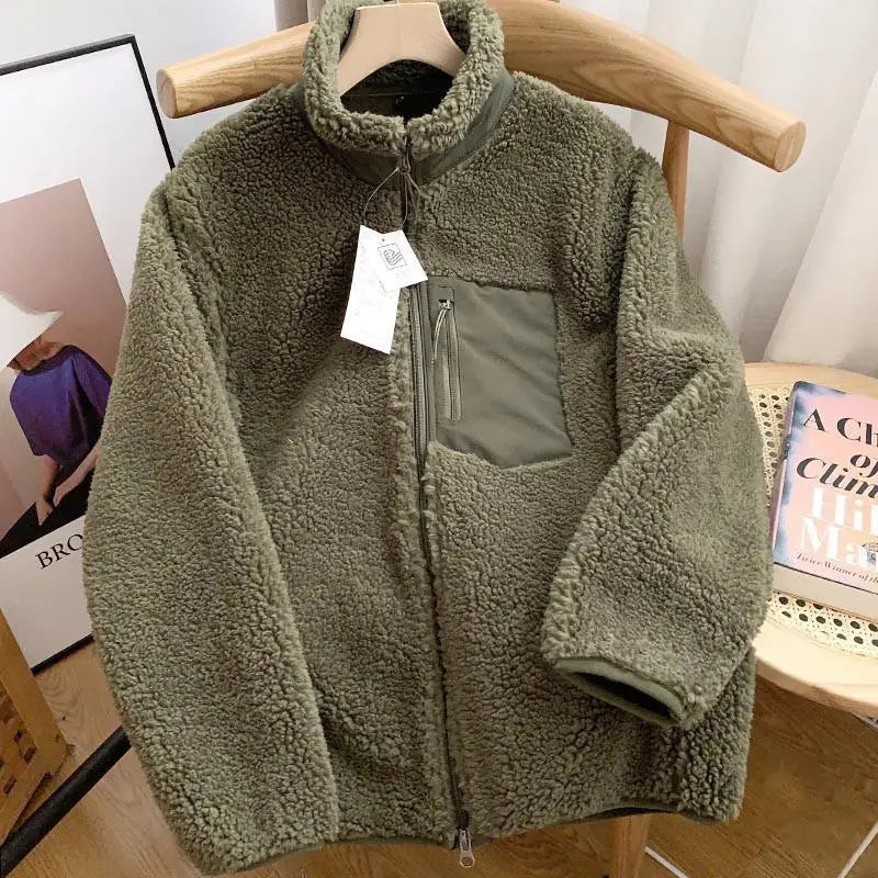 Lilly - Damen Winterjacke mit Teddy-Effekt