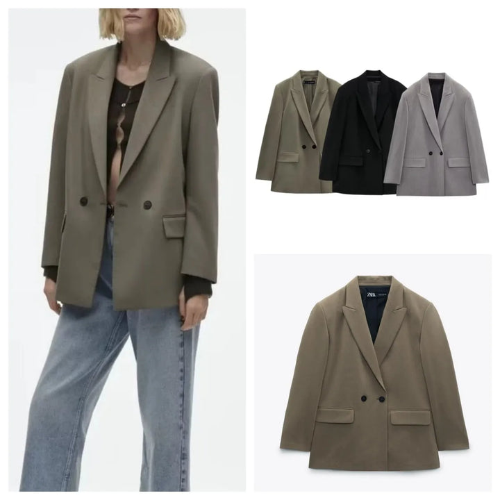 Madison - Losse Double Breasted Blazer für Frauen