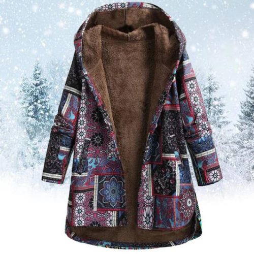 Vicky | Blumenjacke mit Kapuze