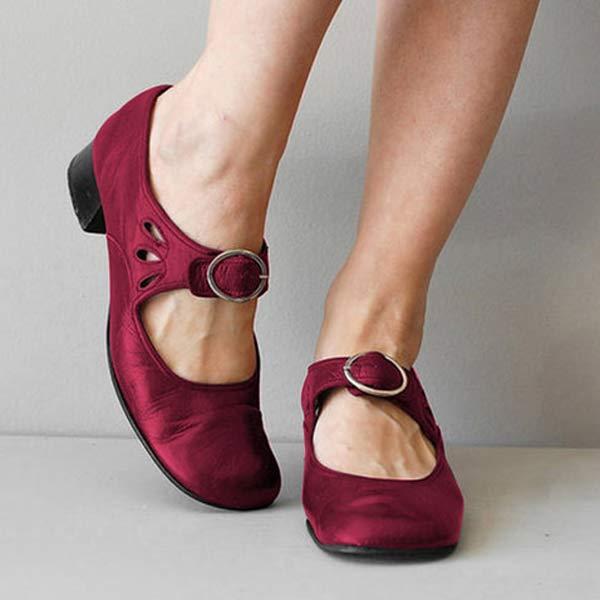 Emma - Klassische Sandalen mit Lederabsatz