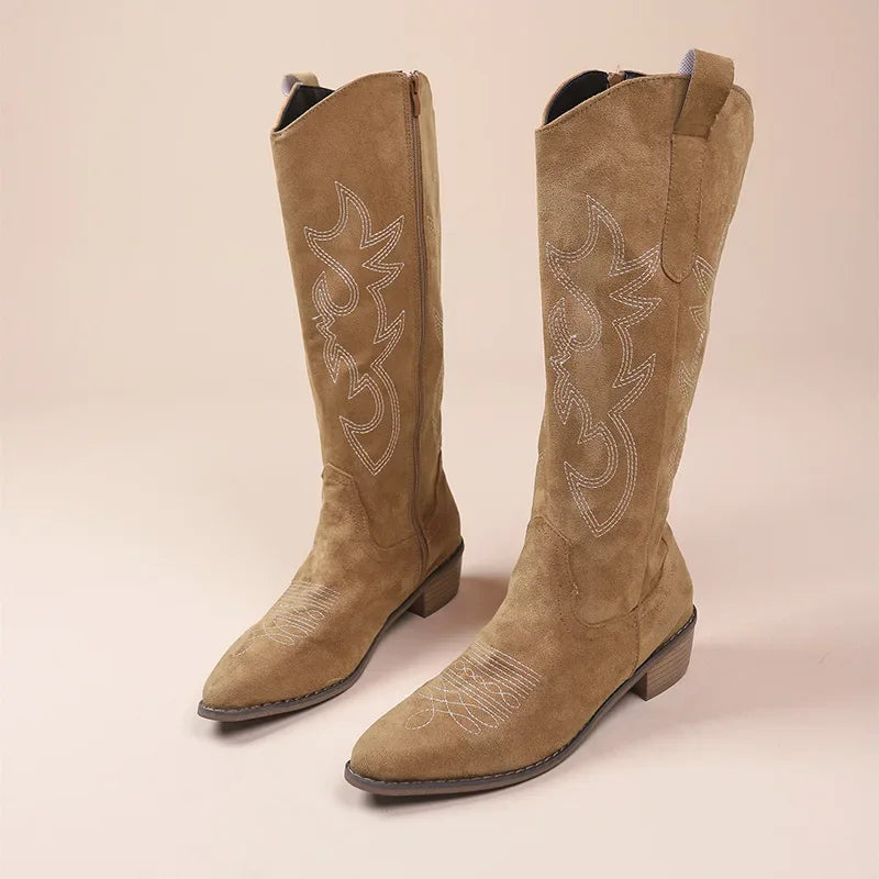 Ivy - Bestickte Western-Cowboystiefel