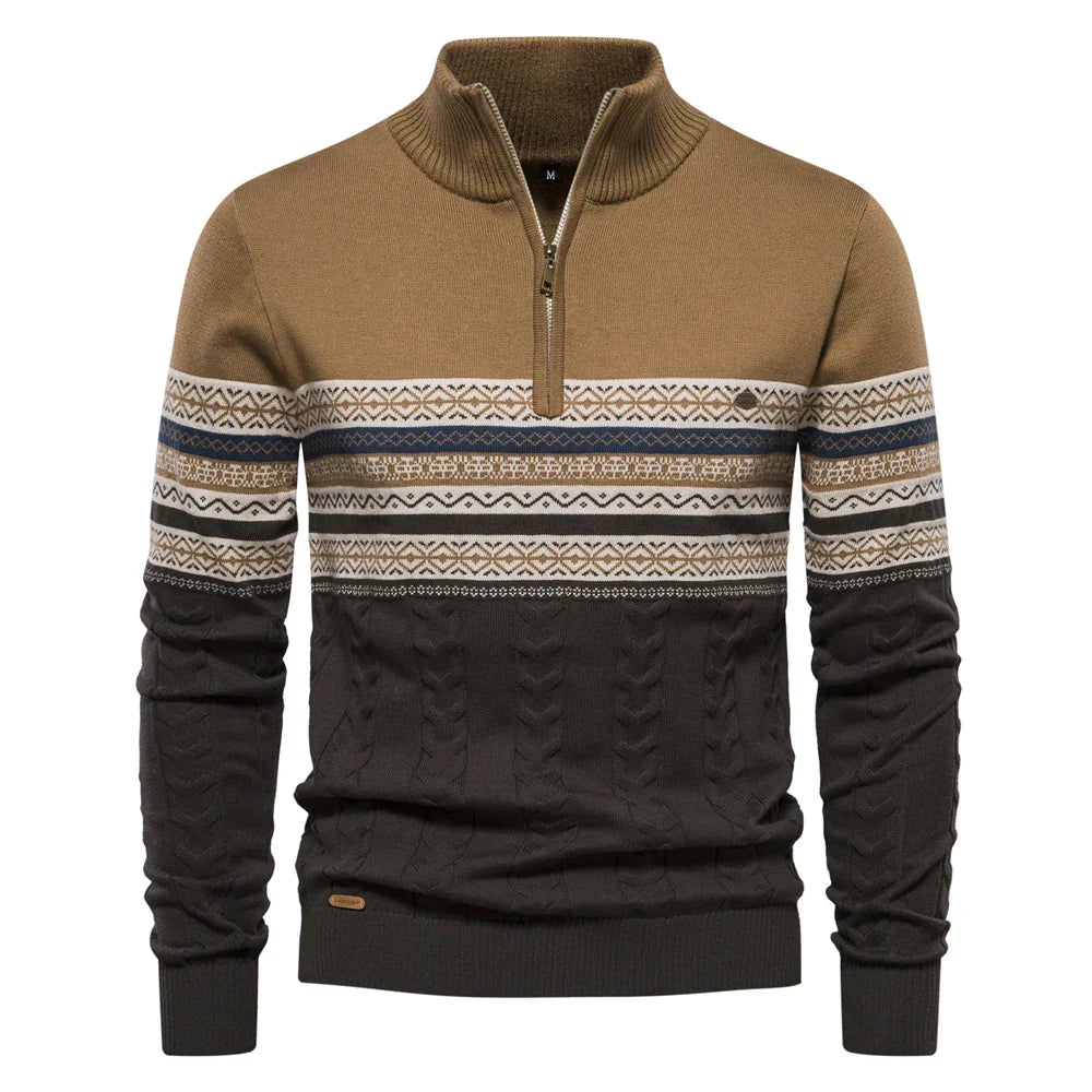 Bale – Lässiger Herrenpullover mit Ethno-Muster