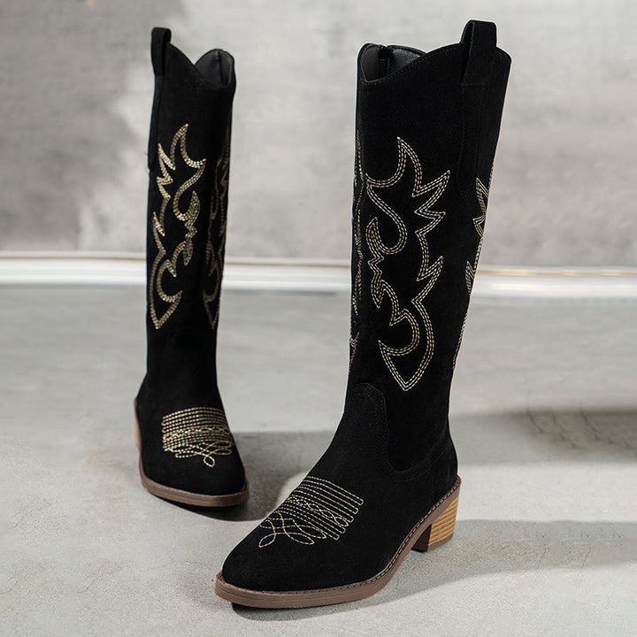 Ivy - Bestickte Western-Cowboystiefel