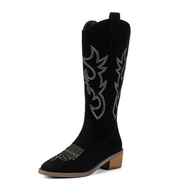 Ivy - Bestickte Western-Cowboystiefel
