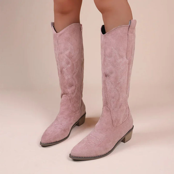 Ivy - Bestickte Western-Cowboystiefel