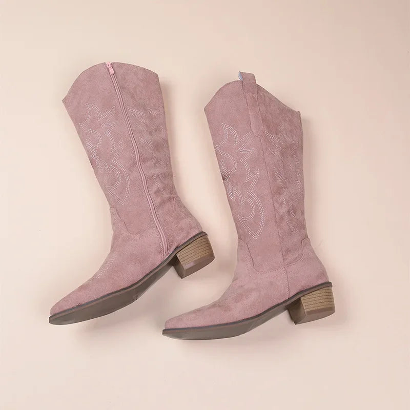 Ivy - Bestickte Western-Cowboystiefel