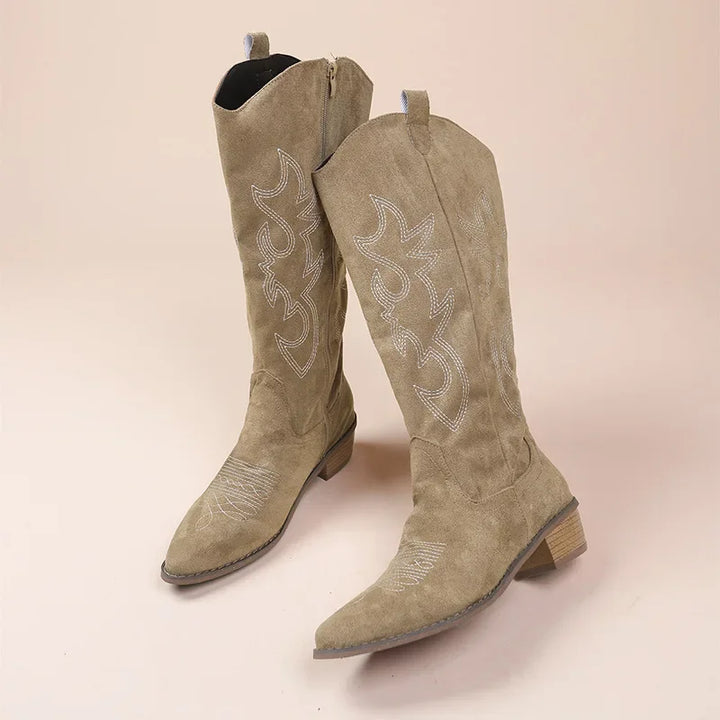 Ivy - Bestickte Western-Cowboystiefel