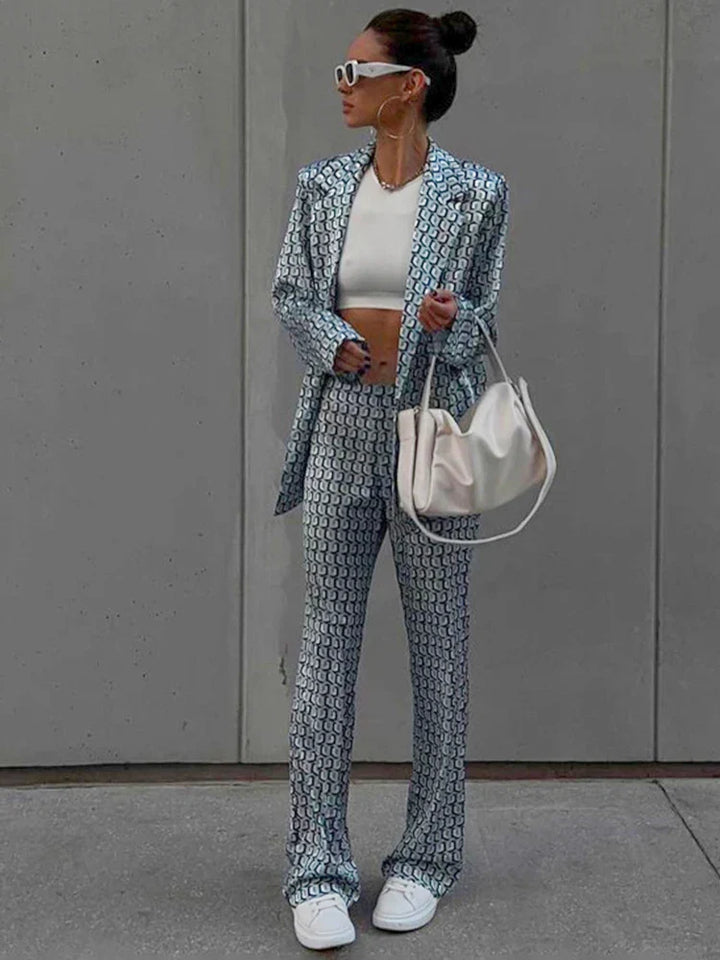Louise -Satin Suit Set