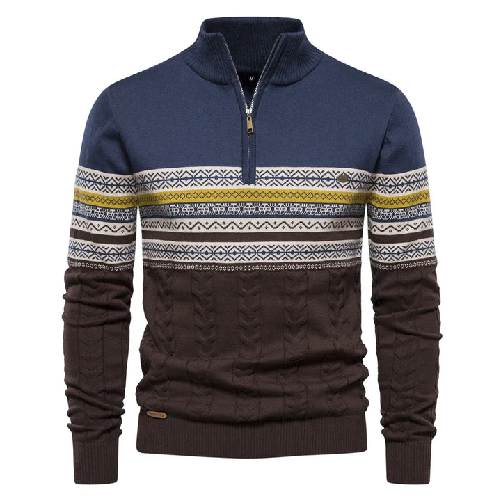 Bale – Lässiger Herrenpullover mit Ethno-Muster