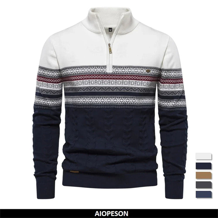 Bale – Lässiger Herrenpullover mit Ethno-Muster