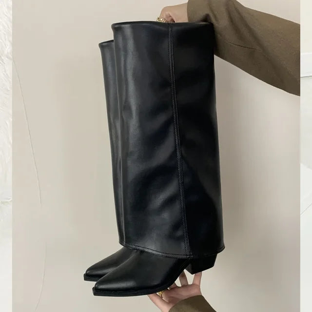 Annie - Spitzer Zehen-Knöchelhohe Stiefel