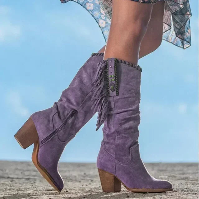 Bella - Retro Hohe Stiefel