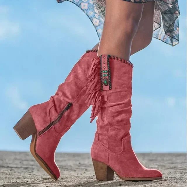 Bella - Retro Hohe Stiefel