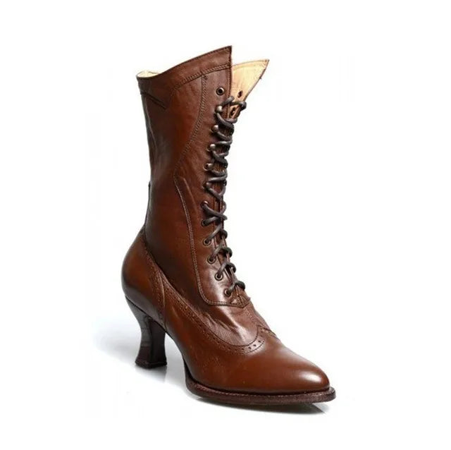 Amelia - Retro Ritter Stiefeletten