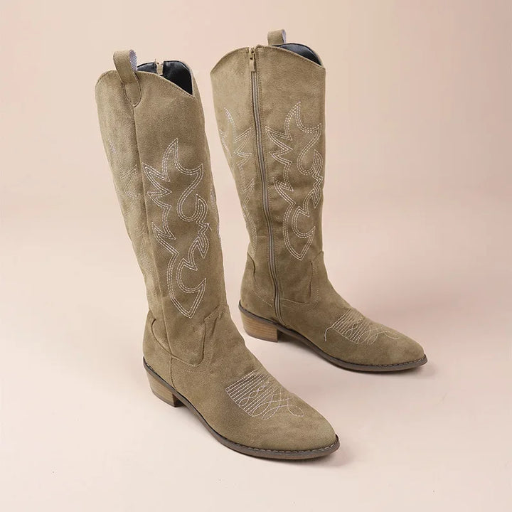 Ivy - Bestickte Western-Cowboystiefel
