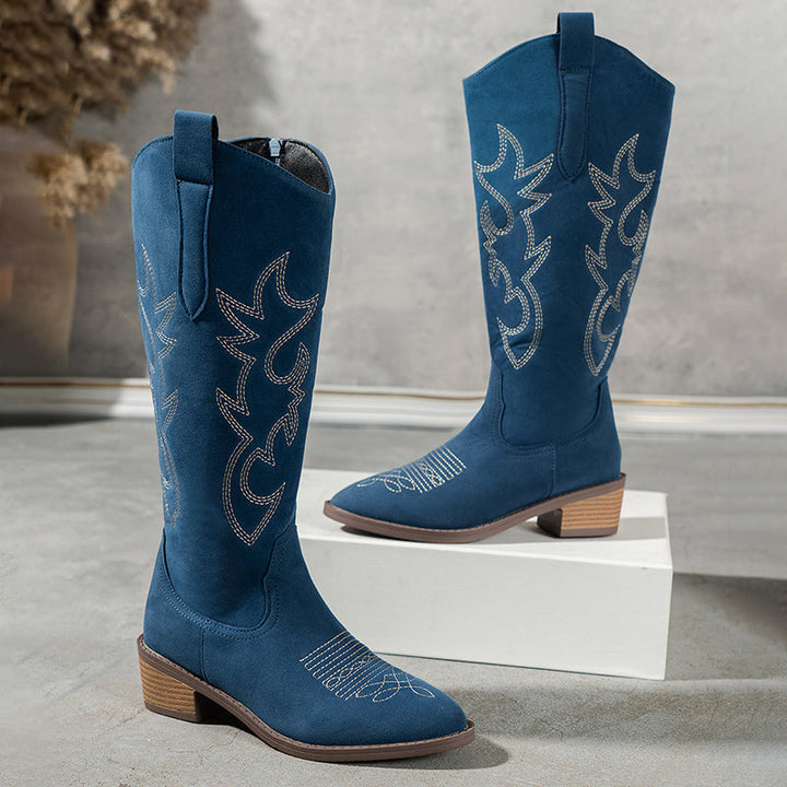 Ivy - Bestickte Western-Cowboystiefel