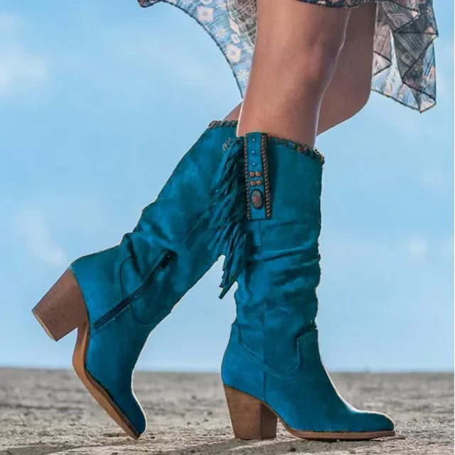 Bella - Retro Hohe Stiefel