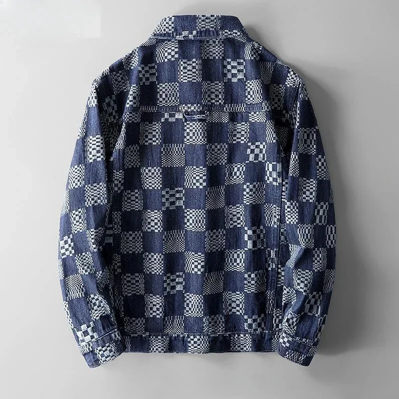 Lucianno - Patchwork-Jeanshemd