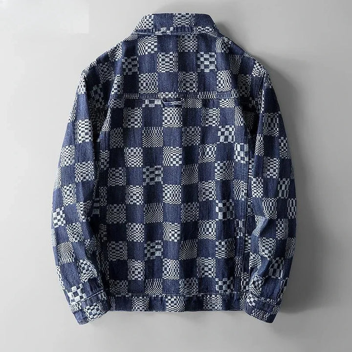 Lucianno - Patchwork-Jeanshemd