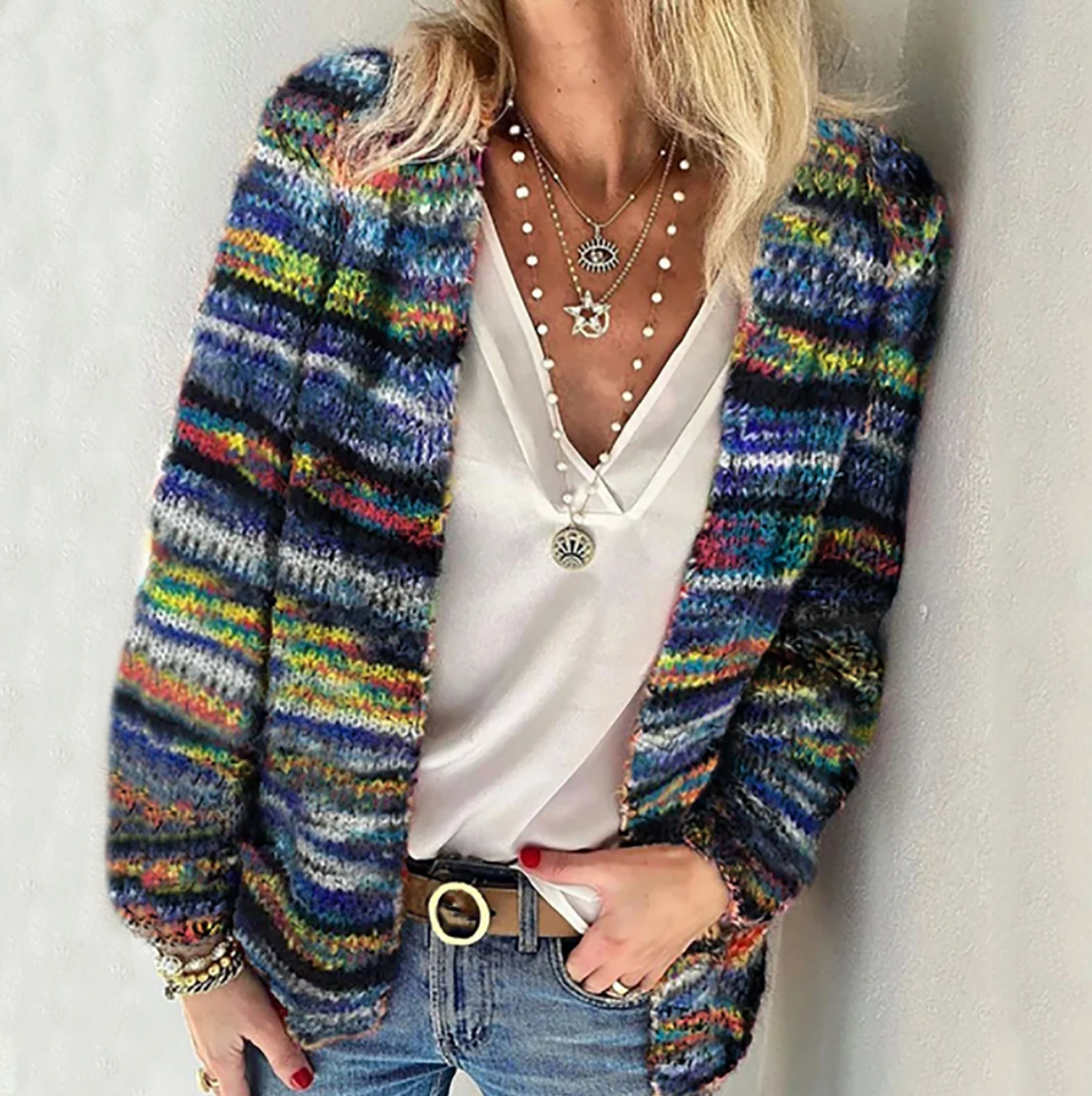 Brenda - Lebendiger, gemütlicher Cardigan