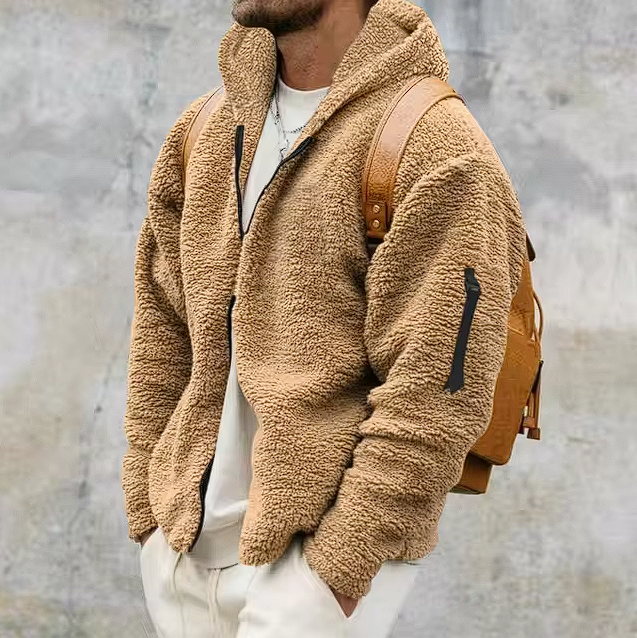Markus-Bequeme Herren-Fleecejacke