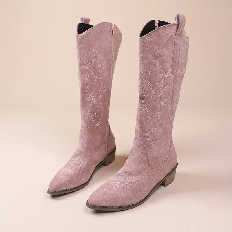 Ivy - Bestickte Western-Cowboystiefel